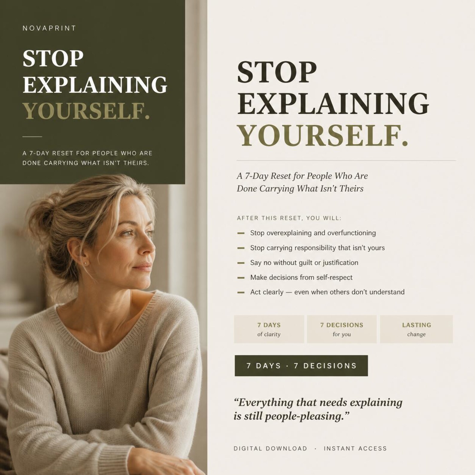 Stop Explaining Yourself